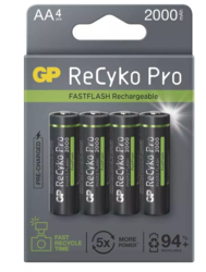Baterie GP ReCyko Pro Photo Flash HR6 (AA), 2000mAh, 1033224201, (Blistr 4ks) - 1