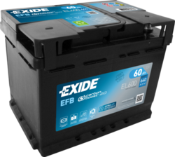 Autobaterie EXIDE Start-Stop EFB, 12V, 60Ah, 640A, EL600   - 1