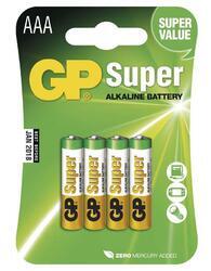 Baterie GP Super Alkaline 24A, LR03, AAA, 1013114000 (Blistr 4ks) - 1