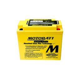 Motobaterie Motobatt MBTX20U, 12V, 21Ah, 310A (YTX20-BS, YB16-B) - 1