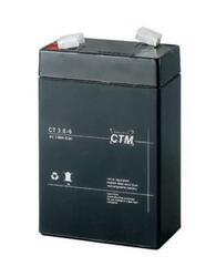Akumulátor (baterie) CTM/CT 6-3 (3Ah - 6V - Faston 187) - 1