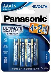 Baterie Panasonic Evolta Alkaline, LR03, AAA, (Blistr 6ks) - 1