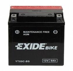Motobaterie EXIDE BIKE Maintenance Free 12V, 8Ah 120A, YTX9C-BS