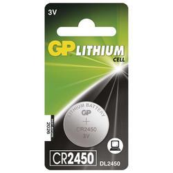 Baterie GP CR2450, Lithium 3V, (Blistr 1ks) - 1