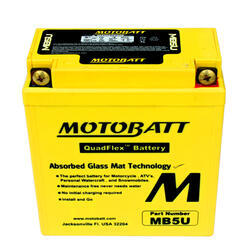 Motobaterie Motobatt MB5U, 12V, 7Ah, 90A (12N5-3B, YB5L-B) - 1