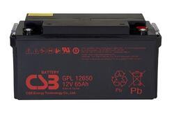 Akumulátor (baterie) CSB GPL12650, 12V, 65Ah, šroubová spojka M6, 10let - 1