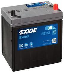 Autobaterie EXIDE Excell 12V, 35Ah, 240A, EB356 - 1