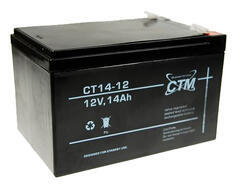 Akumulátor (baterie) CTM/CT 12-14 (14Ah - 12V - Faston 250) - 1