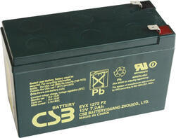 Akumulátor (baterie) CSB EVX1272 F2, 12V 7,2Ah, Faston 250, široký - 1