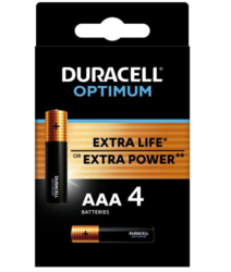 Baterie Duracell Optimum, AAA, LR03, alkaline (Blistr 4ks) - 1