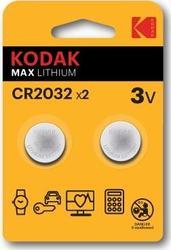Baterie Kodak Max CR2032, Lithium, 3V, (Blistr 2ks) - 1