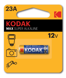Baterie Kodak Max 23AE, LRV08, 23A, Alkaline, 12V, (Blistr 1ks) - 1