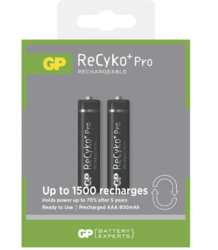 Baterie GP ReCyko+ 800mAh, Pro AAA, HR03, Ni-MH, nabíjecí, 1033112060, (Blistr 2ks) - 1