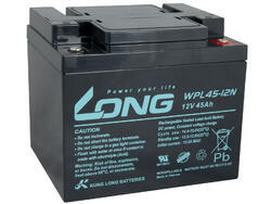 Baterie Long 12V, 45Ah olověný akumulátor F4 (WPL45-12N) - 1