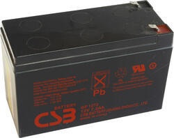 Akumulátor (baterie) CSB GP1272 F1, 12V 7,2Ah,Faston 187, F1, úzký - 1
