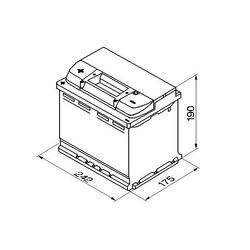 Autobaterie BOSCH Silver S5 006 , 63Ah, 12V, 610A, 0 092 S50 060 - 2