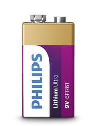 Baterie Philips 6FR61LB1A/10, 9V, Lithium Ultra, (Blistr 1ks) - 2