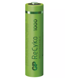 Baterie GP ReCyko 1000mAh ,HR03 (AAA), Ni-Mh, nabíjecí, 1032126100 (Blistr 6ks) - 2