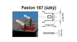 Záložní akumulátor (baterie) Genesis NP 1,2 -12, 1,2Ah, 12V, Faston 187, F1, úzký - 2