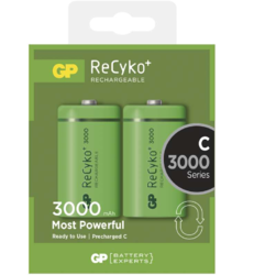 Baterie GP Recyko 3000mAh, HR14, C, nabíjecí, 1032322300, (Blistr 2ks) - 2