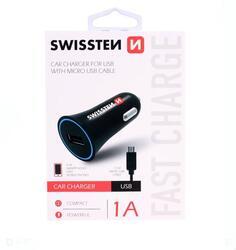 CL (auto) nabíječka Swissten 20111100 Micro USB 1A, pro všechny značky - 2