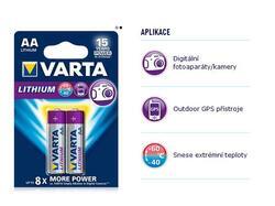 Baterie Varta Ultra Lithium, 6106, AA, LR6, (Blistr 2ks) - 2
