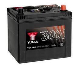 Autobaterie Yuasa YBX3000, 60Ah, 12V, 500A (YBX3005) - Japan Pravá - 2