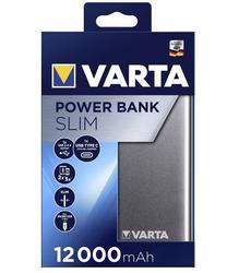 PowerBanka Varta Portable Slim, 12000mAh, Li-Pol, stříbrná, 57966 - 2