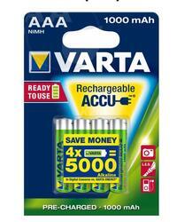 Baterie Varta Recharge Accu Power HR03, 56743101404, AAA, 1000mAh, nabíjecí, (Blistr 4ks) - 2
