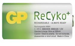 Baterie GP Recyko+ HR14, C, nabíjecí, 3000mAh, (Blistr 2ks), výprodej - 2