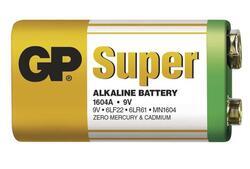 Baterie GP Super Alkaline 1604A , 9V, 1013501000 (Blister 1ks) - 2