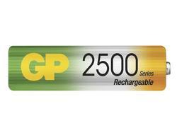 Baterie GP HR6, AA, Ni-Mh, 2500mA, nabíjecí, (Blistr 2ks), výprodej - 2
