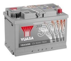 Autobaterie Yuasa Silver High Performance 80Ah, 12V, 760A (YBX5096) - 2