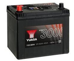 Autobaterie Yuasa YBX3000, 60Ah, 12V, 500A (YBX3014) - Japan Levá - 2