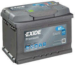 Autobaterie EXIDE Premium, 12V, 61Ah, 600A, EA612, Carbon Boost - 2