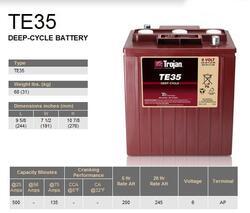 Trakční baterie Trojan TE 35 (3 / 9 Gis 196 DIN) , 245Ah, 6V - průmyslová profi - 2