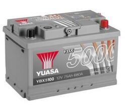 Autobaterie Yuasa Silver High Performance 75Ah, 12V, 710A (YBX5100) - 2