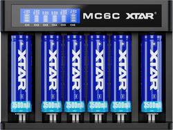 Nabíječka Xtar MC6C, USB, LCD, pro Li-Ion 18650, šesti kanálová - 2