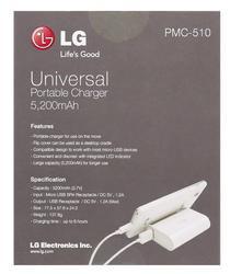 Baterie LG PMC-510 Universal Portable Charger, 5200mAh, originál - 3