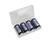 Box na 2ks baterie 18650 (CR123, CR2, LRV08, LR1), bílá barva (pouzdro) - 3/3