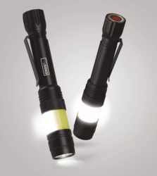 LED svítilna Emos P3112 - 360° COB LED svítilna kovová, 270 lm, 2× AA, P3112 - 3