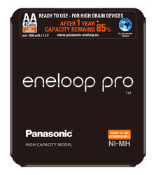 Baterie Panasonic Eneloop Pro BK-3HCDE, AA, 2500mAh, 1ks - 3