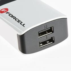 Síťová nabíječka Forcell, výstup 2x USB, 2A, + kabel USB-C - 3