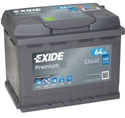 Autobaterie EXIDE Premium, 12V, 64Ah, 640A, EA640, Carbon Boost - 3
