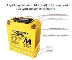 Motobaterie Motobatt MBTX12U, 12V, 14Ah, 200A (YTX12-BS, YTX14H-BS, AGM12-10) - 4