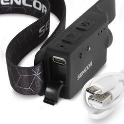 Sencor SLL 700 1W+3W, USB-C, čelová svítilna, 50005695 - 4