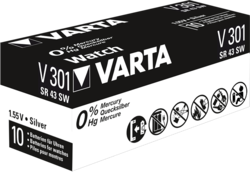 Baterie Varta Watch V 301, SR43SW, hodinková, (Blistr 1ks) - 4