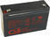 Akumulátor (baterie) CSB GP6120 F2,  6V,  12Ah,  Faston 250,  široký